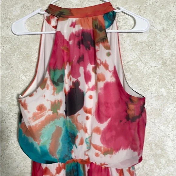 Bisou Bisou Red Halter Maxi Sundress - Picture 6 of 7